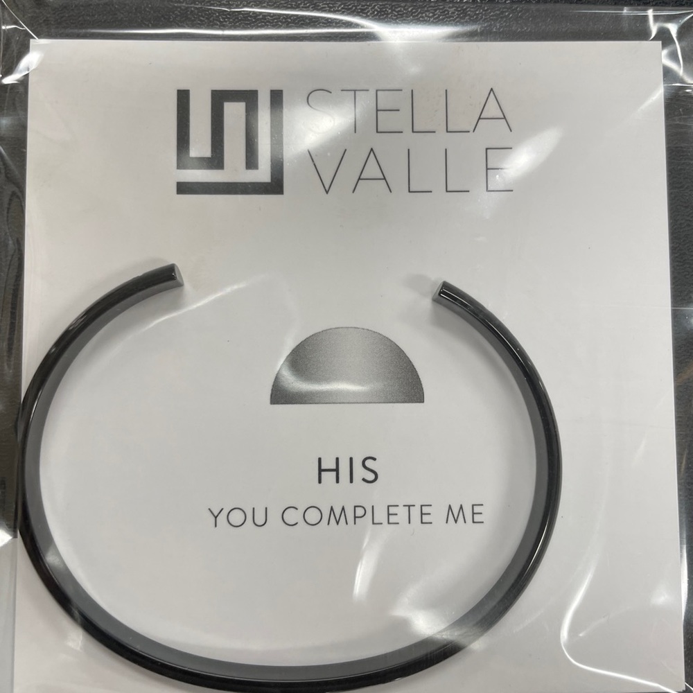 Stella Valle His Bracelet Black Plated. - Picture 2 of 3